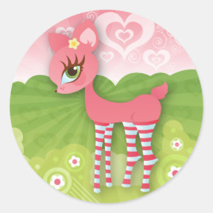 Oh Herten! De roze Stickers van de Liefde