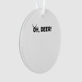 Oh Herten Eenvoudige Esthetische Acryl Ornament (voorkant)
