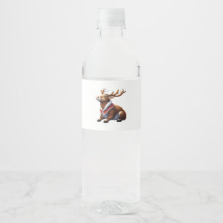 Oh Herten Energieke Modern Design Waterfles Etiket