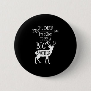 Oh Herten Gaat Naar Kerstmis Aankondiging Van Grot Ronde Button 5,7 Cm