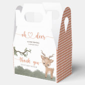 Oh Herten genderneutraal bosgebied baby shower Bedankdoosjes (Geopend)