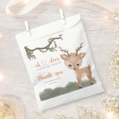 Oh Herten genderneutraal bosgebied baby shower Bedankzakje (Geknipt)