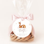 Oh herten genderneutraal Waterverf Baby shower Bedankjes Labels