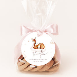 Oh herten genderneutraal Waterverf Baby shower Bedankjes Labels