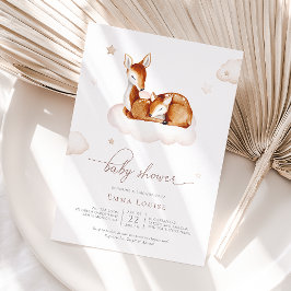 Oh herten genderneutraal Waterverf Baby shower Kaart