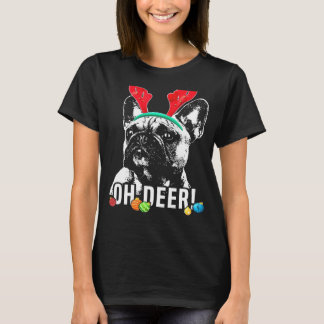 Oh Herten Grappige Franse Bulldog Xmas T-shirt
