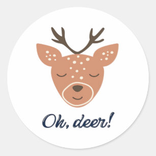 Oh Herten Herten Liefde Red De Herten Creatief Ont Ronde Sticker