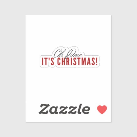 Oh Herten, het is Kerstmis! Sticker (Vel)