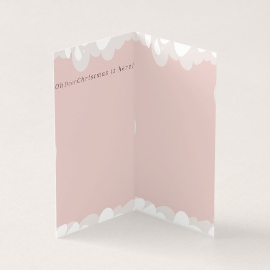 Oh Herten kerstkaart Kaart (Binnen)
