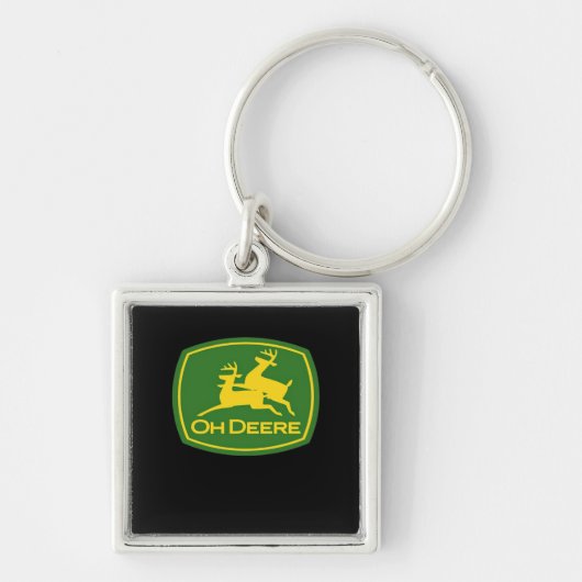 Oh Herten Minimalistisch Modern Design Sleutelhanger (Voorkant)