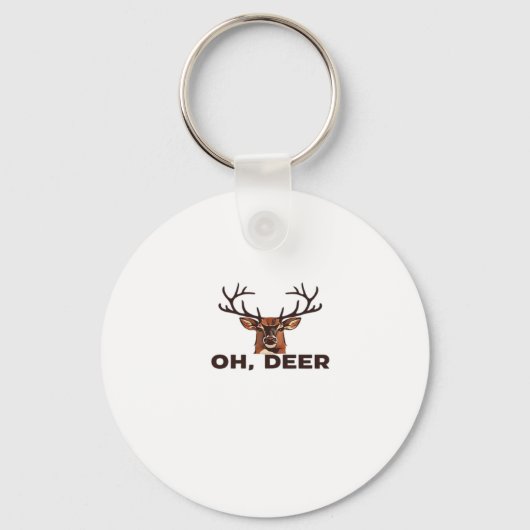 Oh Herten Modern Schoon Design Sleutelhanger (Voorkant)