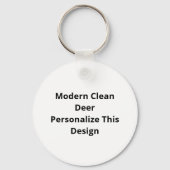 Oh Herten Modern Schoon Design Sleutelhanger (Achterkant)