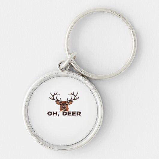Oh Herten Modern Schoon Design Sleutelhanger (Voorkant)