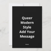 Oh Herten Queer Creatieve Moderne Stijl Feestdagenkaart (Achterkant)