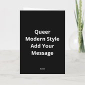 Oh Herten Queer Creatieve Moderne Stijl Kaart (Achterkant)