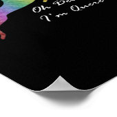 Oh Herten Queer Grappige Woordspeling LGBT Pride V Poster (Hoek)