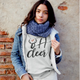 Oh herten rendieren gewei kerst minimaal trui