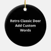 Oh Herten Retro Klassieke Stijl Ornament (Achterkant)