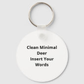 Oh Herten Schoon Minimaal Kijken Sleutelhanger (Achterkant)