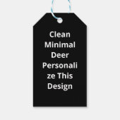 Oh Herten Schoon Minimalistische Stijl Cadeaulabel (Achterkant)