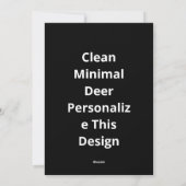 Oh Herten Schoon Minimalistische Stijl Feestdagenkaart (Achterkant)