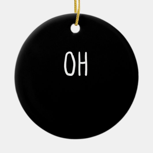 Oh Herten Trendy Halloween Stijl Ornament (Voorkant)