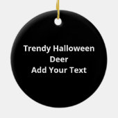 Oh Herten Trendy Halloween Stijl Ornament (Achterkant)