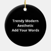 Oh Herten Trendy Moderne Esthetiek Keramisch Ornament (Achterkant)