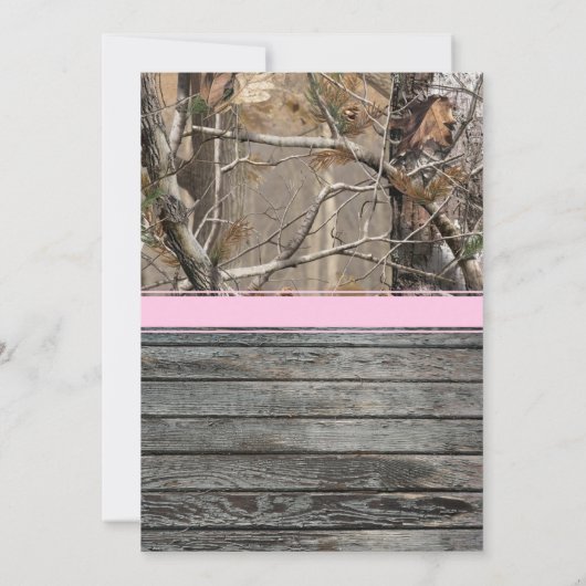 OH Herten Verjaardag Uitnodiging - Meisje (Achterkant)