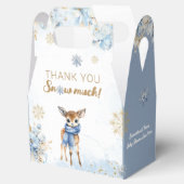 Oh herten winter baby jongen douche bedankdoosjes (Geopend)