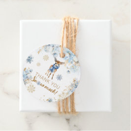 Oh herten winter baby jongen douche bedankjes labels