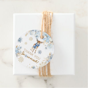Oh herten winter baby jongen douche bedankjes labels