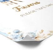 Oh herten winter baby jongen douche gunsten poster (Hoek)