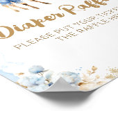 Oh herten winter baby jongen douche luier poster (Hoek)