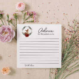 Oh herten winter groen advies voor de ouders notitiekaartje