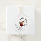 Oh herten winter groen dank u bedankjes labels (In situ)