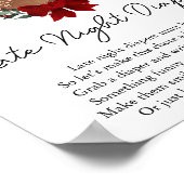 Oh herten winter groen late nacht luiers spel poster (Hoek)