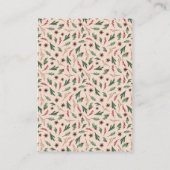 Oh Herten Winter Groene Luier Raffle Informatiekaartje (Achterkant)