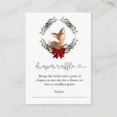 Oh Herten Winter Groene Luier Raffle Informatiekaartje (Voorkant)