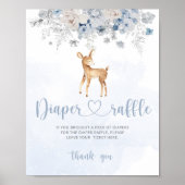 Oh herten winterblauwe luier loterij Poster (Voorkant)