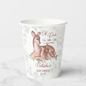 Oh herten woodlands baby shower papieren bekers (Achterkant)