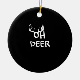 Oh Hertenjager Rustieke Buitenontwerp Keramisch Ornament