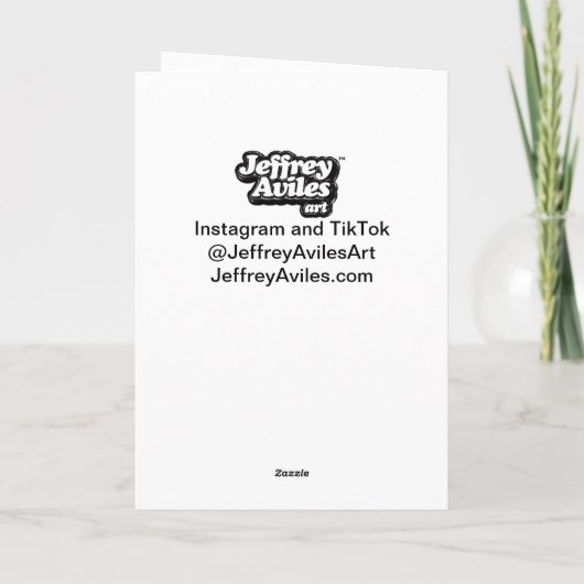 Oh hertje kaart (Achterkant)