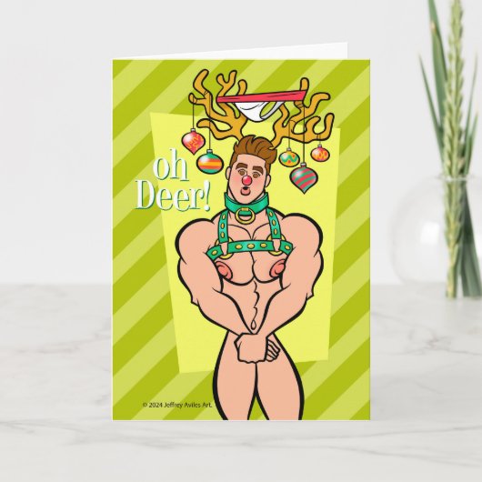 Oh hertje kaart (Voorkant)