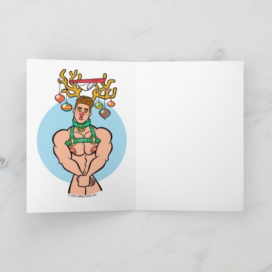 Oh hertje kaart (Binnen)