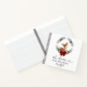 Oh hertje winter groen baby shower guestbook notitieboek (Binnen)
