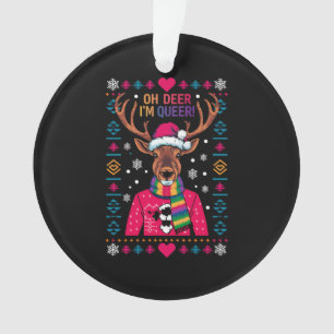 Oh Hertog Ik Ben Kweker LGBT LGBTQ Gay Pride Lelij Ornament