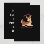 Oh Hertog Kerst Modern Design Feestdagenkaart (Voorkant / Achterkant)