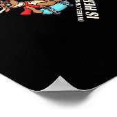 Oh Hertog Kerstdag Is Hier Skateboardende Hert Gra Poster (Hoek)
