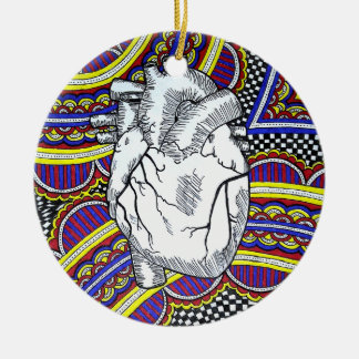 Oh het hart keramisch ornament